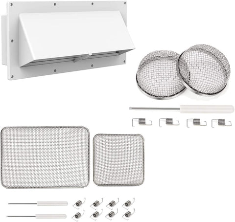 Kohree RV Furance Vent Cover (4-Pack) with RV Range Exaust Vent Cover Bundle