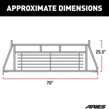 ARIES 111000 Classic Heavy-Duty Black Steel Truck Headache Rack Cab Protector, Select Chevrolet, Ford, Dodge, GMC, Ram