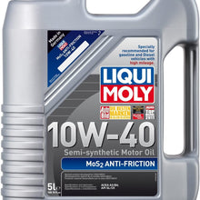 Liqui Moly (2043-4PK MoS2 Anti-Friction 10W-40 Motor Oil - 1 Liter, (Pack of 4)