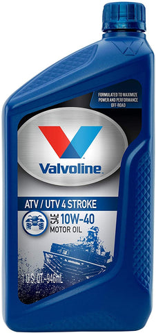 Valvoline 4-Stroke ATV/UTV SAE 10W-40 Conventional Motor Oil 1 QT