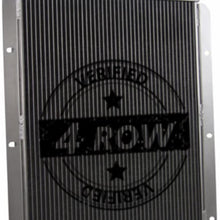 4 ROW CORE ALUMINUM RADIATOR w/ Chevy V8 Conversion FOR CHEVY TRUCK 1942-46 / GMC TRUCK 1945 1946 / AK 1941