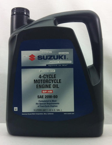 Suzuki Performance Motor Oil - 20W50 - 5 Liter/--