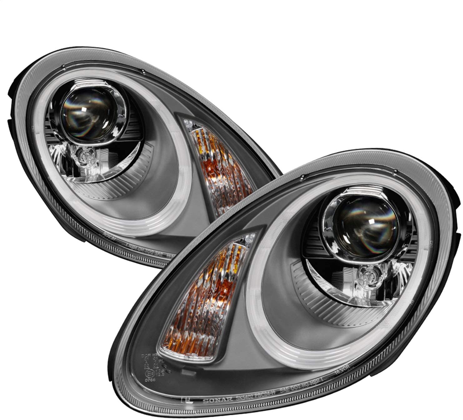 Spyder Auto PRO-YD-P98705-HID-DRL-GY Projector Headlight, 1 Pack