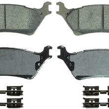 Wagner QuickStop ZD1602 Ceramic Disc Pad Set Includes Pad Installation Hardware, Rear