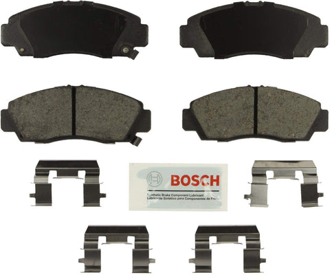 Bosch BE787H Blue Disc Brake Pad Set with Hardware for Select Acura CL, RL, TL, TSX and Honda Accord Vehicles - FRONT