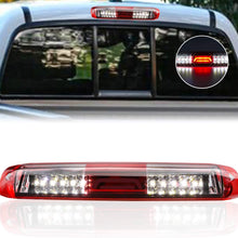 for 99-07 Chevrolet (Chevy) Silverado GMC Sierra 1500 2500 3500 HD Classic, LED Third 3rd Brake Light Rear Cargo Lamp High Mount Stop light Chrome Housing (Red)