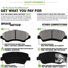 SCITOO Ceramic Front Rear Disc Brake Pad Set fit for 2008-2012 Chrysler Town & Country, 2008-2012 Dodge Grand Caravan, 2009-2013 Dodge Journey, 2012 Ram C/V, 2009-2012 Volkswagen Routan