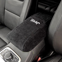 Seat Armour Officially Licensed Custom Fit Center Console Cover with Jeep Embroidered Logo for Select Jeep Grand Cherokee Models(2011-2017) - (Black)