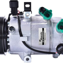 New Mando 10A1536 AC Compressor with Clutch Original Equipment (Pre-filled Oil)