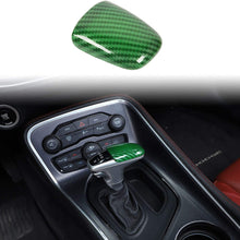 Voodonala for Challenger Charger Gear Shift Trim Knob for 2015-2020 Dodge Challenger Charger, ABS Navy Blue Carbon Fiber