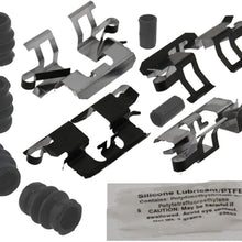 ACDelco 18K1902X Professional Rear Disc Brake Caliper Hardware Kit with Clips, Seals, Bushings, and Lubricant
