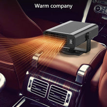 Car Fan Heater, 12V / 24V 120W Fan Heater Auto Heater Portable Defroster Demister Auto Air Purification (Black,24V)