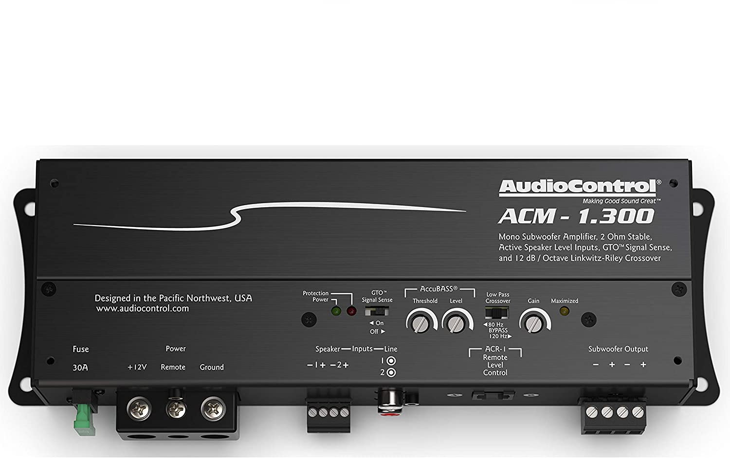 AudioControl ACM-1.300, ACM Mono Class D Micro Amplifier, 300W (No ACR-1 Port)