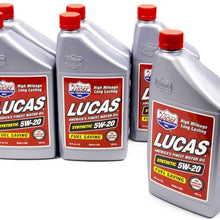 Lucas Oil 10082-6 Synthetic 5w-20 Oil 6x1 Qt