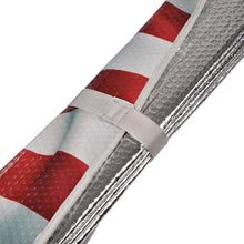 USA Patriotic American Eagle Flag Front Windshield Sun Shade - Accordion Folding Auto Sunshade for Car Truck SUV - Blocks UV Rays Sun Visor Protector - Keeps Your Vehicle Cool - 58 x 28 Inch