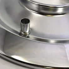 14" X 3" Round Chrome Air Cleaner Assembly Flat Base