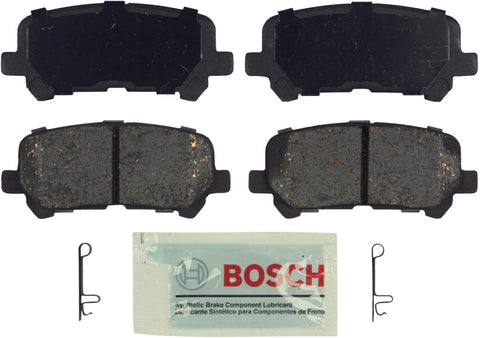 Bosch BE1281 Blue Disc Brake Pad Set for Acura: 2007-13 MDX, 2010-13 ZDX; Honda: 2011-15 Odyssey, 2009-14 Pilot - REAR