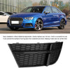 Suuonee Car fog light frame cover, Car Black Fog Light Cover Lamp Frame Grille Modified Accessory Fits for Audi A3 S-Line/S3