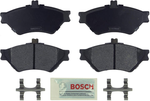 Bosch BE659H Blue Disc Brake Pad Set with Hardware for 1995-97 Ford Crown Victoria, Lincoln Town Car, and Mercury Grand Marquis - FRONT