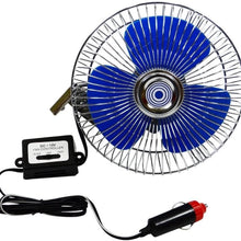 EZ Travel Collection 12 Volt 8" Fan Mountable Vehicle & Boat Dash Fan (Mount and Hardware Included)