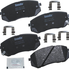 Bendix Premium Copper Free CFC1803 Ceramic Brake Pad (with Installation Hardware Front)