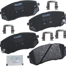 Bendix Premium Copper Free CFC1803 Premium Copper Free Ceramic Brake Pad (with Installation Hardware Front)