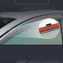 LQQDP 4pcs Smoke Tint With Chrome Trim Outside Mount Tape On/Clip On Style PVC Sun Rain Guard Vent Shade Window Visors Fit 12-17 Toyota Camry