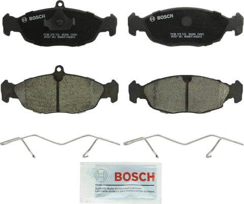 Bosch BC688 QuietCast Premium Ceramic Disc Brake Pad Set For Jaguar: 1995-03 Vanden Plas, 1995-96 XJ12, 1995-97 XJ6, 1998-03 XJ8, 1995-02 XJR, 1995-96 XJS, 1997-06 XK8, 2000 XKR; Front & Rear