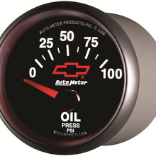 Auto Meter 3627-00406 GM Performance Parts Red 2-1/16" 0-100 PSI Short Sweep Electric Oil Pressure Gauge