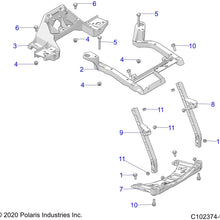 Polaris Support Cast Radiator, Genuine OEM Part 5632356, Qty 1