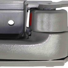 Interior Door Handle compatible with COROLLA/MATRIX 03-08 / TACOMA 05-12 Front OR Rear RH Inside Gray Plastic