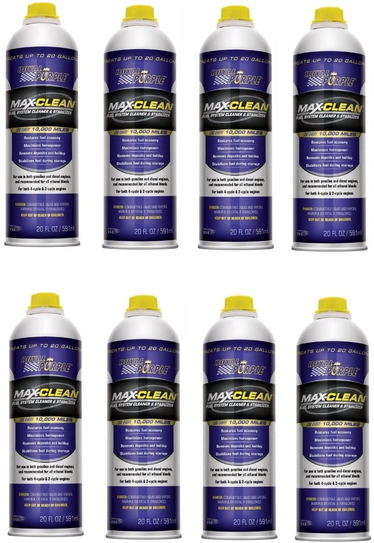 Royal Purple 11723 Max-Clean Fuel System Cleaner and Stabilizer - 20 oz. (Case of 8) by Royal Purple