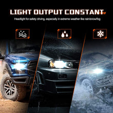 SEALIGHT H11 LED Headlight Bulb, H8 H9 H16 LED Bulb, Low Beam, Fog Light, Compact Fanless Design, 6500 Lumens, 6000K Cool White, 12 CSP Chips