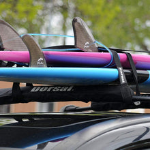 DORSAL Sunguard (No Fade) Aero Roof Rack Pads 28 Inch Wide 15 ft Long Straps Surfboard Kayak SUP
