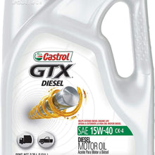 Castrol 03849 GTX Diesel 15W-40 Motor Oil, 1 Gallon, 3 Pack