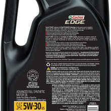 Castrol 03084C Edge 5W-30 Advanced Full Synthetic Motor Oil, 5 Quart