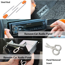 Auto Door Dash Panel Audio Trim Molding Install Removal Tool Kit with FREE Tool Bag 13 Pack, No-Scratch Car Body Radio Interior Upholstery Repair Pry Bar Set, VIWIEU Auto Stereo Modification Tools