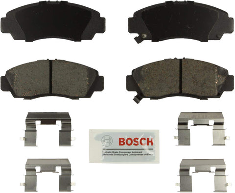 Bosch BE1506H Blue Disc Brake Pad Set with Hardware for 2012-14 Acura TSX and 2011-12 Honda Accord - FRONT