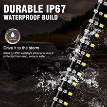 MIHAZ LED Tailgate Light Bar - 48" Triple Row 5-Function Strip Light Running, Brake, Sequential Amber Turn Signal, Reverse Tail Light for Pickup Trailer SUV RV VAN, No Drill Install 1yr-Warranty