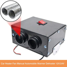 CHUWUJU 12V 600W Car Fan Heater 2 Port Vehicle Heating Warmer Windscreen Defroster Demister Car Heater Defogger