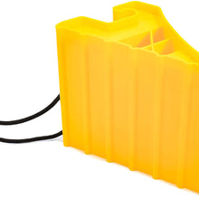 Camco Super Wheel Chock with Rope - Helps Keep Your Trailer in Place So You Can Re-Hitch - (44475)