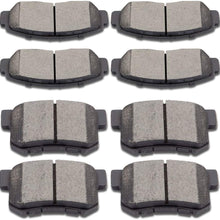 SCITOO Ceramic Disc Brake Pads Set fit 01-03 Acura CL 99-04 Acura RL 99-08 Acura TL