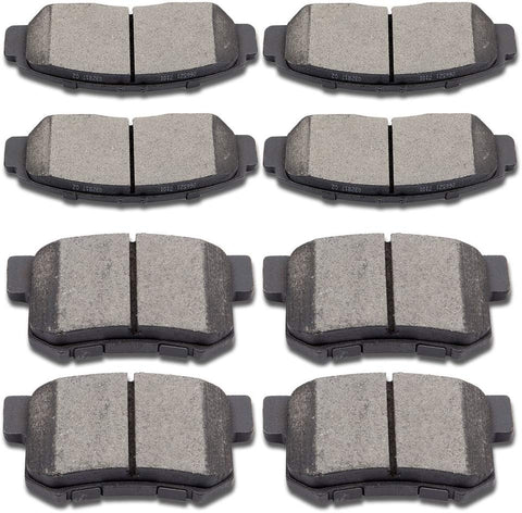 SCITOO Ceramic Disc Brake Pads Set fit 01-03 Acura CL 99-04 Acura RL 99-08 Acura TL