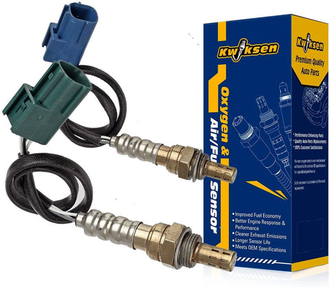 Kwiksen 2pcs Upstream and Downstream Oxygen Sensor 1 Sensor 2 Bank 1 Bank 2 Replacement for Nissan Altima Base-2.5L S-2.5L SL-2.5L 2002-2003/Nissan Sentra SE-R-2.5L SE-R Spec V-2.5L 2002-2003