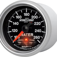 Auto Meter 3654 2-1/16" 100- 260 Degree F Full Sweep Electric Water Temperature Gauge