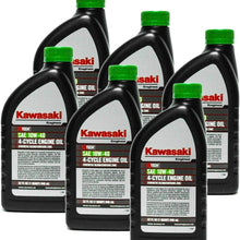 Kawasaki 6PK Genuine OEM 10W40 Motor Oil Quart 4-Cycle K-Tech 99969-6296