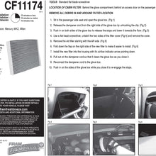 FRAM Fresh Breeze Cabin Air Filter Replacement for Car Passenger Compartment w/ Arm and Hammer Baking Soda, Easy Install, CF11182 for Select Acura and Honda Vehicles