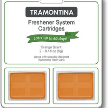 Tramontina Step Can Freshener System Odor Cartridges 2pk, 0.18 oz each (FRESH SKY, LEMON or ORANGE SCENTS) (Orange)