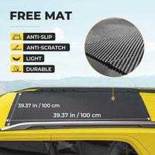 BougeRV Car Cross Bars for 2011-2020 Jeep Grand Cherokee with Side Rails+ Rooftop Cargo Carrier Bag with Protective Mat Waterproof 15 Cubic Feet