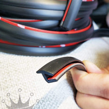 KING FENDER FLARES Edge Trim Rubber Gasket WELTING T-Style 30' FEET - with Alignment Tool for CAR and Truck Wheel Wells - Double Edge - Length 30’ FEET - Automotive Adhesive 3M Tape Bonds to Flare
